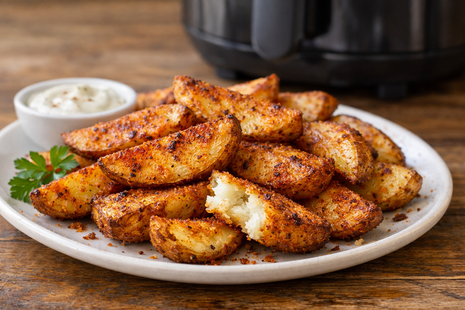 Air Fryer Crispy Potato Wedges with Smoked Paprika