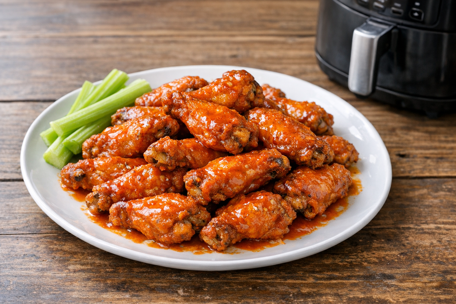 Extra Crispy Air Fryer Buffalo Chicken Wings (Super Bowl)