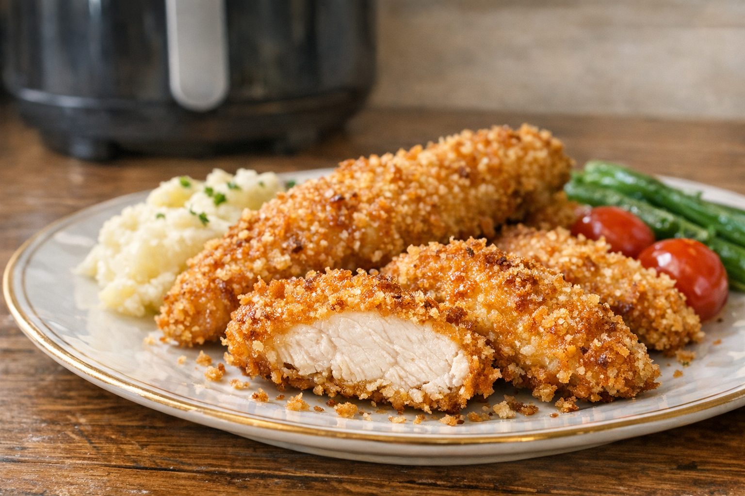 Air Fryer Crispy Chicken Tenders (Buttermilk Seasoned)