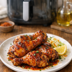 Air Fryer Chicken Drumsticks with Honey Paprika Glaze