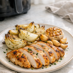 Air Fryer Chicken Breast with Roasted Fennel and Garlic Air Fryer Chicken Breast with Roasted Fennel and Garlic