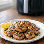 Air Fryer Pork Tenderloin Medallions with Rosemary and Garlic