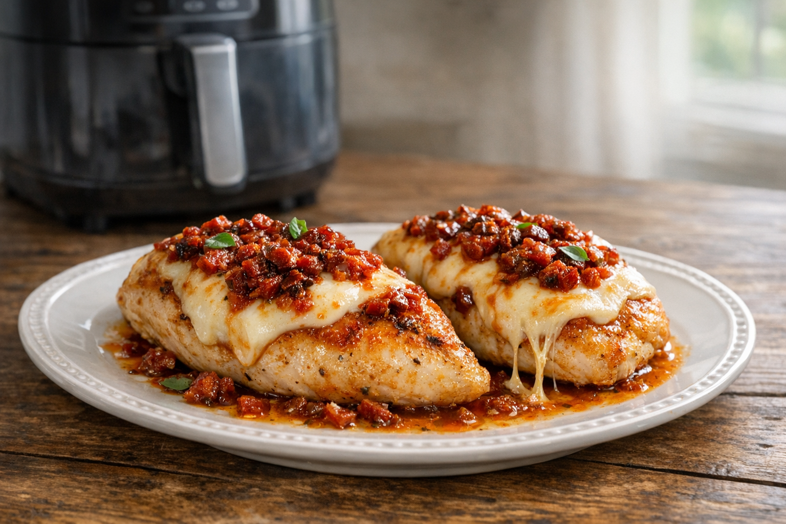 Air Fryer Chicken Breast with Sun-Dried Tomatoes