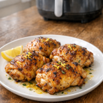 Air Fryer Chicken Thighs with Lemon Olive Oil Marinade Air Fryer Chicken Thighs with Lemon Olive Oil Marinade