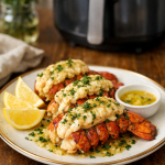 Air Fryer Lobster Tails with Garlic Herb Butter