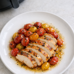 Air Fryer Chicken Breast with Roasted Cherry Tomatoes Air Fryer Chicken Breast with Roasted Cherry Tomatoes