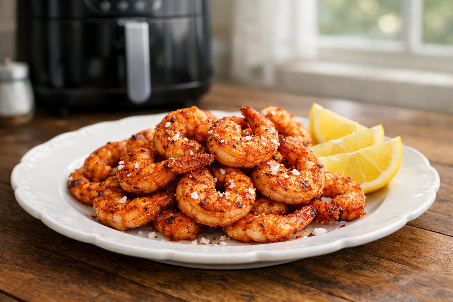 Air Fryer Shrimp with Smoked Paprika & Sea Salt