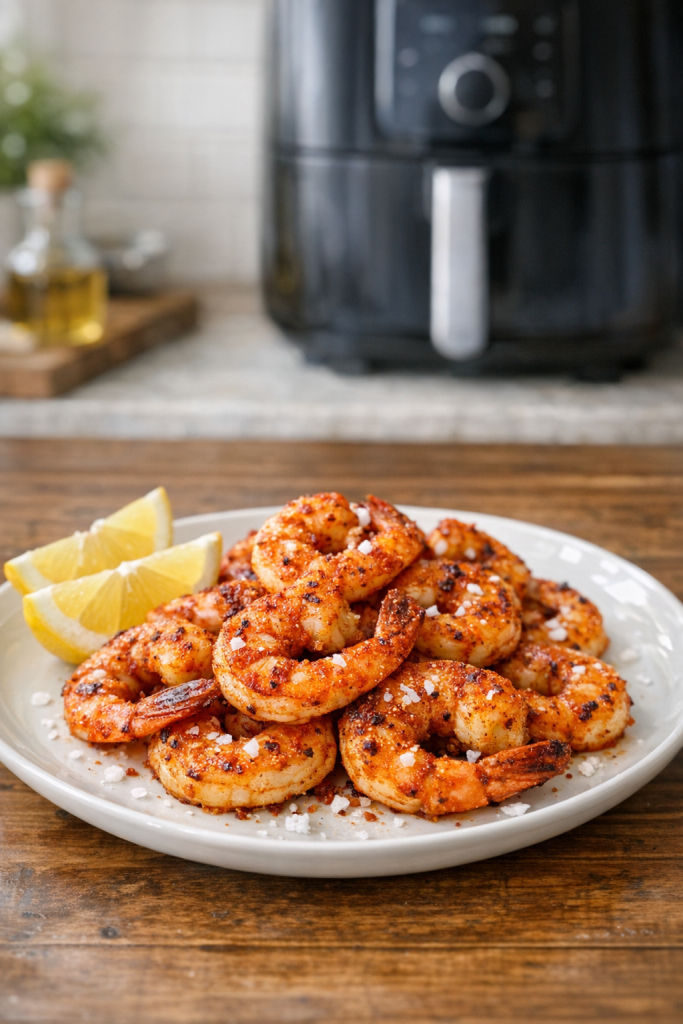 Air Fryer Shrimp with Smoked Paprika and Sea Salt