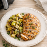 Air Fryer Chicken Breast with Roasted Leeks and Thyme Air Fryer Chicken Breast with Roasted Leeks and Thyme