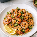 Air Fryer Shrimp with Green Chili and Garlic
