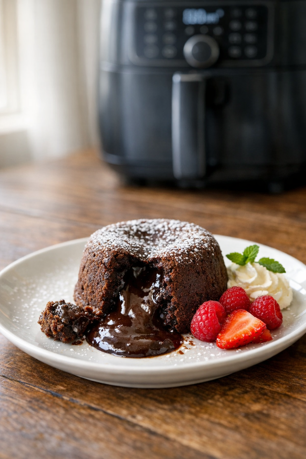 Air Fryer Chocolate Lava Cakes (Molten Center)