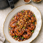 Air Fryer Shrimp with Tamarind Glaze and Crispy Shallots Air Fryer Shrimp with Tamarind Glaze and Crispy Shallots