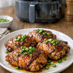 Air Fryer Chicken Thighs with Soy Ginger Marinade and Scallions Air Fryer Chicken Thighs with Soy Ginger Marinade and Scallions
