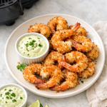 Air Fryer Shrimp with Coconut Crust and Lime Dip