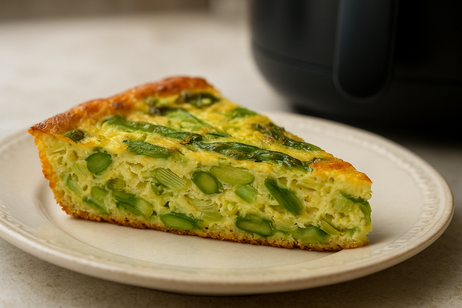 Air Fryer Spring Vegetable Frittata (Asparagus & Leeks)