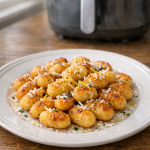 Air Fryer Crispy Gnocchi with Lemon and Pecorino