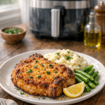 Air Fryer Crispy Pork Chops with Parmesan Crust Air Fryer Crispy Pork Chops with Parmesan Crust
