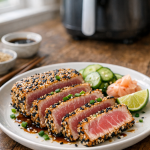 Air Fryer Sesame Crusted Ahi Tuna Steaks