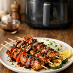 Air Fryer Honey Balsamic Chicken Skewers Air Fryer Honey Balsamic Chicken Skewers
