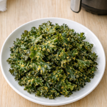 Air Fryer Crispy Kale Chips with Nutritional Yeast Air Fryer Crispy Kale Chips with Nutritional Yeast