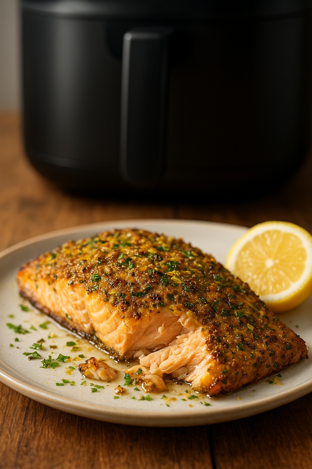 Air Fryer Mustard Herb Crusted Trout Recipe