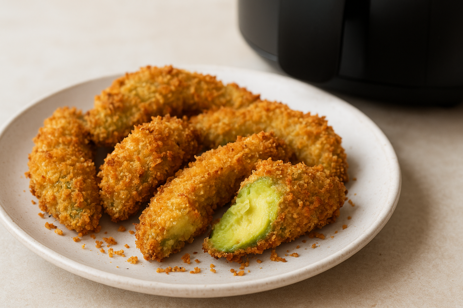 Air Fryer Panko Crusted Avocado Wedges (Crispy!)