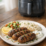 Air Fryer Beef Kofta with Cumin and Coriander