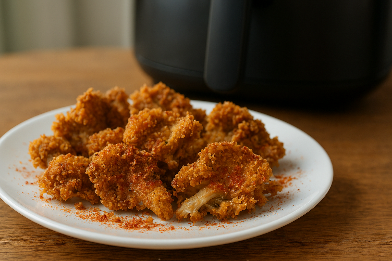 Air Fryer Crispy Oyster Mushrooms with Paprika