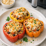 Air Fryer Crispy Quinoa Stuffed Peppers