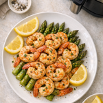 Air Fryer Lemon Pepper Shrimp and Asparagus