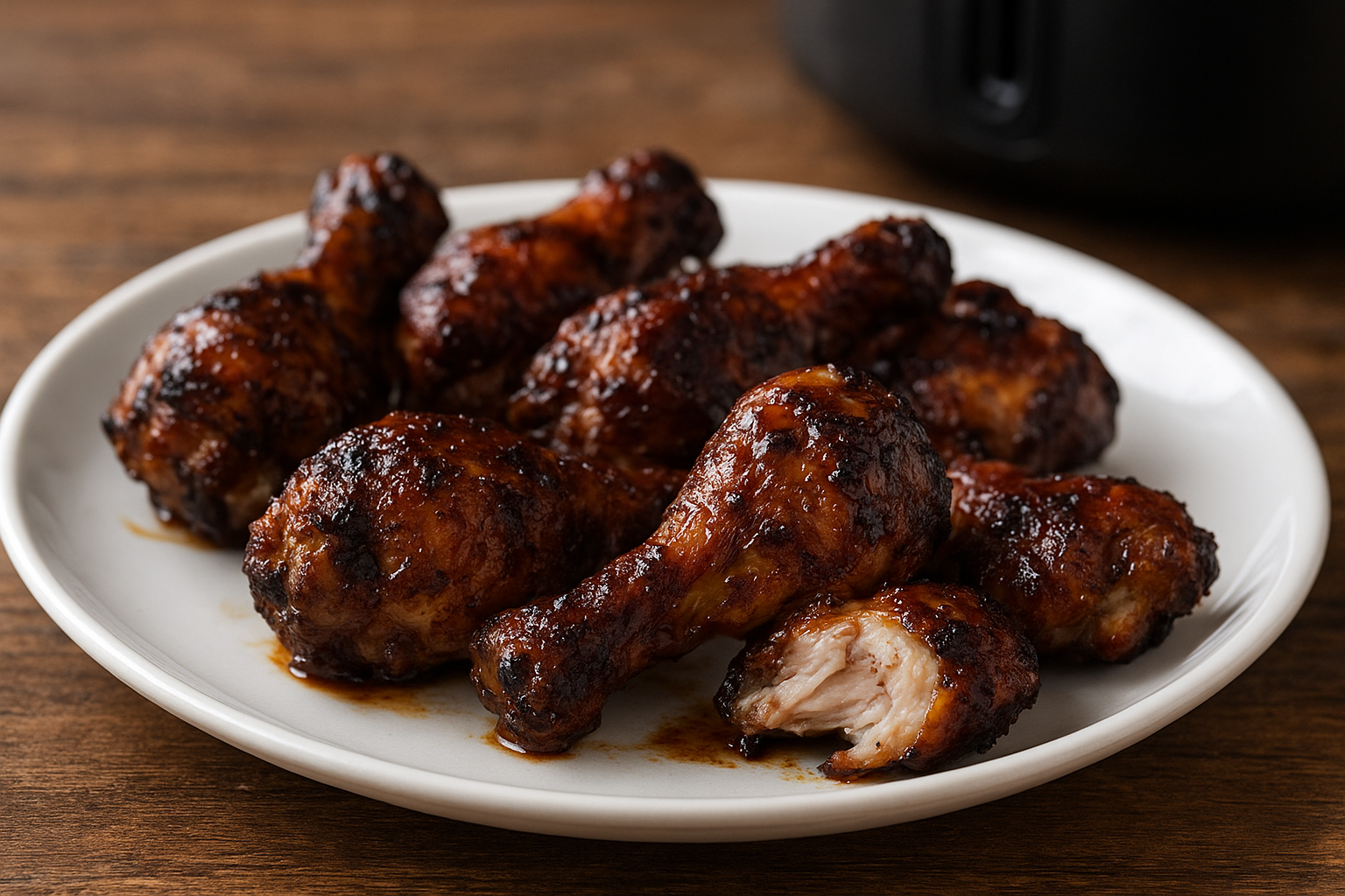 Air Fryer Balsamic Glazed Chicken Drumettes