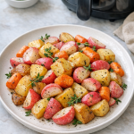 Air Fryer Roasted Radish Carrot and Potato Medley with Thyme