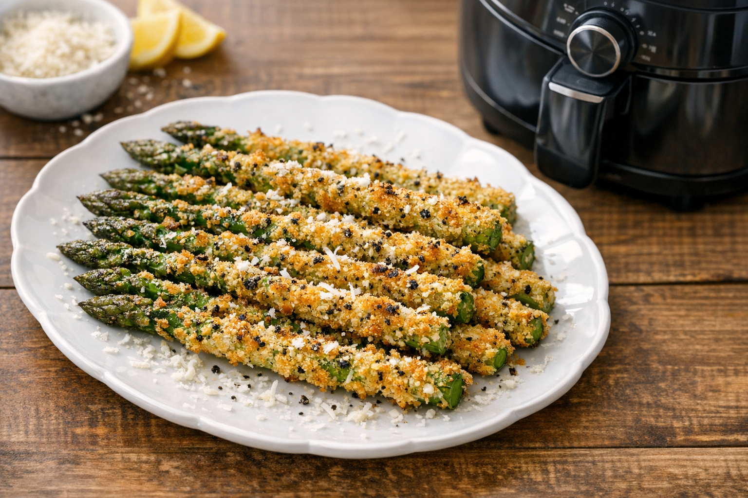 Air Fryer Asparagus Fries with Parmesan & Pepper