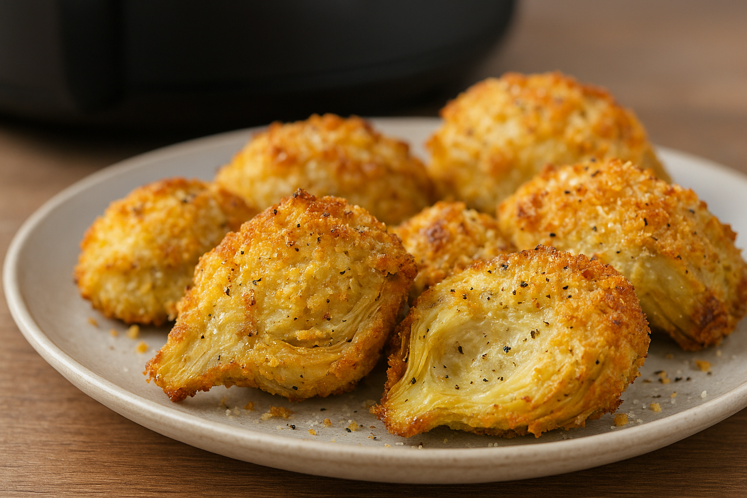 Crispy Air Fryer Artichoke Hearts (Parmesan Pepper)