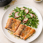 Easy Air Fryer Trout Fillets with Radish and Herb Salad