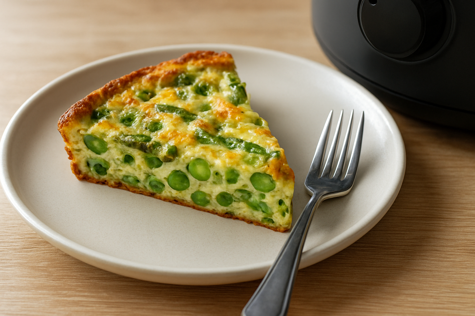 Air Fryer Spring Vegetable Frittata (Asparagus & Peas)