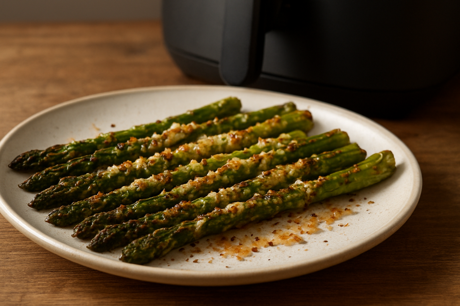 Crispy Air Fryer Asparagus with Parmesan & Pepper