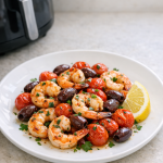 30-Minute Air Fryer Shrimp with Tomatoes and Olives