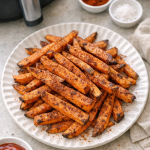 Air Fryer Sweet Potato Fries with Cinnamon Chili Seasoning Air Fryer Sweet Potato Fries with Cinnamon Chili Seasoning