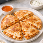 Air Fryer Buffalo Chicken Quesadillas Crispy Tortilla